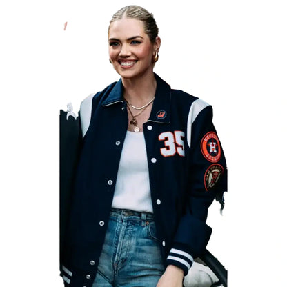 Kate Upton Astros Varsity Jacket