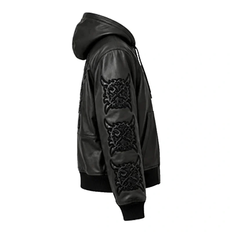 Ken Carson Avirex x Cartunez Leather Jacket