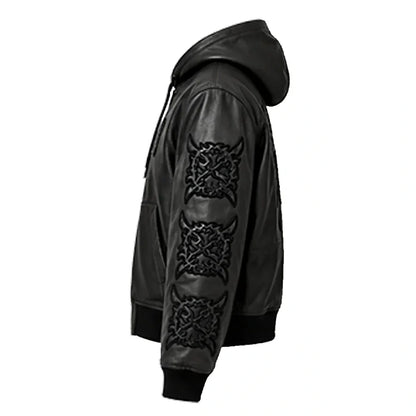 Ken Carson Avirex x Cartunez Leather Jacket
