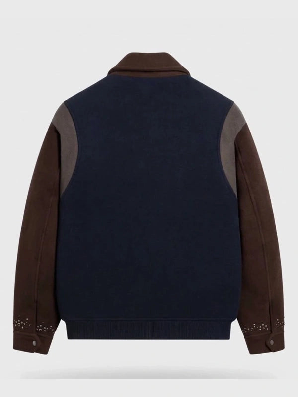 Kith Melton Wool Studded Varsity Jacket