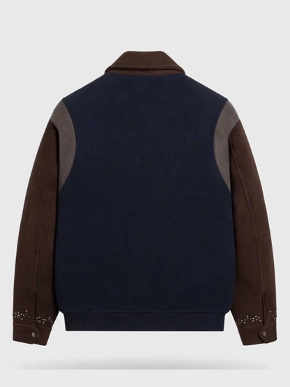 Kith Melton Wool Studded Varsity Jacket