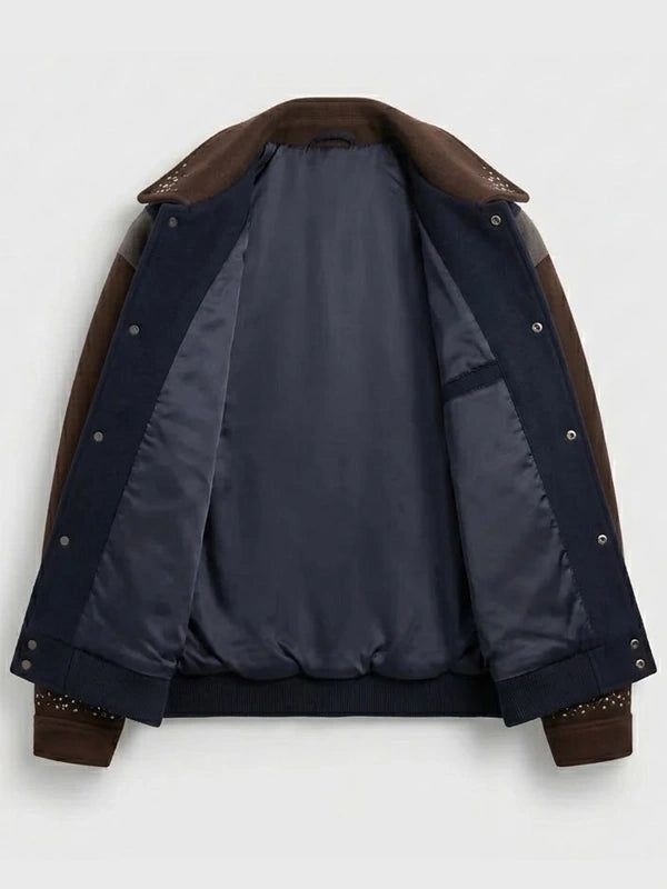 Kith Melton Wool Studded Varsity Jacket