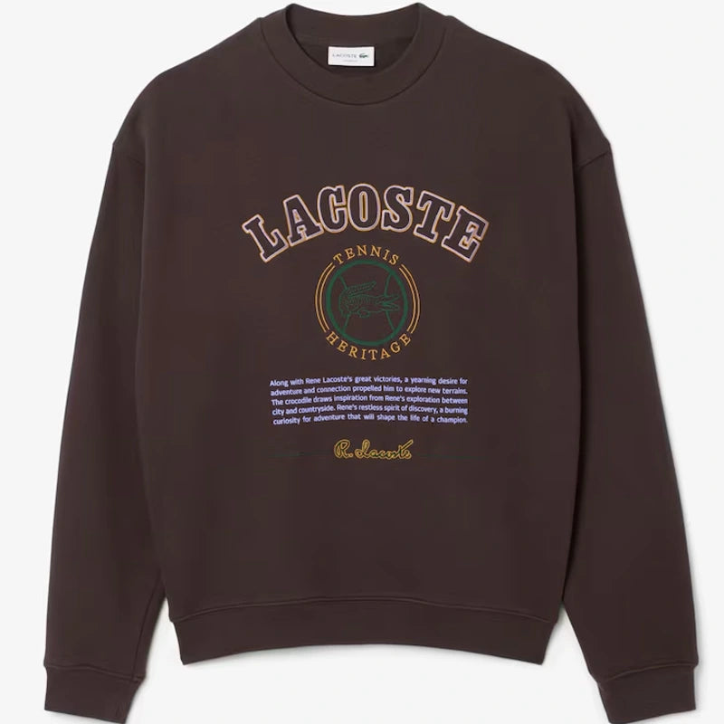 Lacoste Heritage Embroidery Fleece Sweatshirt