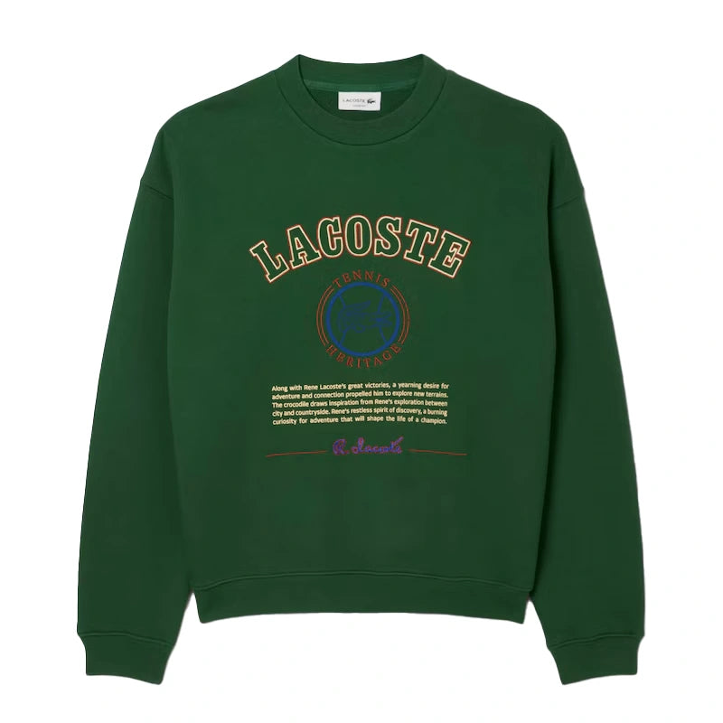 Lacoste Heritage Embroidery Fleece Sweatshirt
