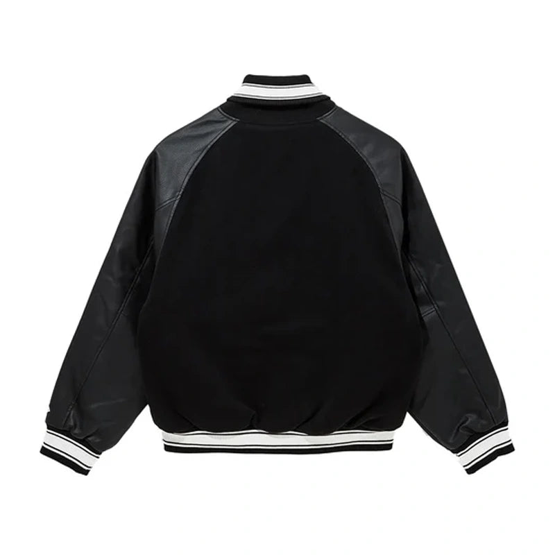 Los Angeles Dodgers  Raglan Black Varsity Jacket