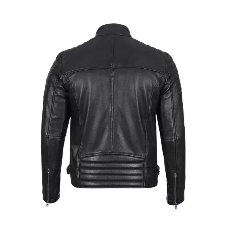Men’s Black Cafe Racer Jacket
