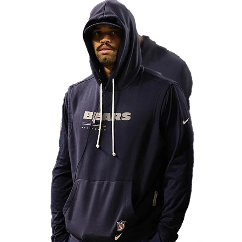 Caleb Williams 2026 Chicago Bears Sleeveless Sideline Hoodie