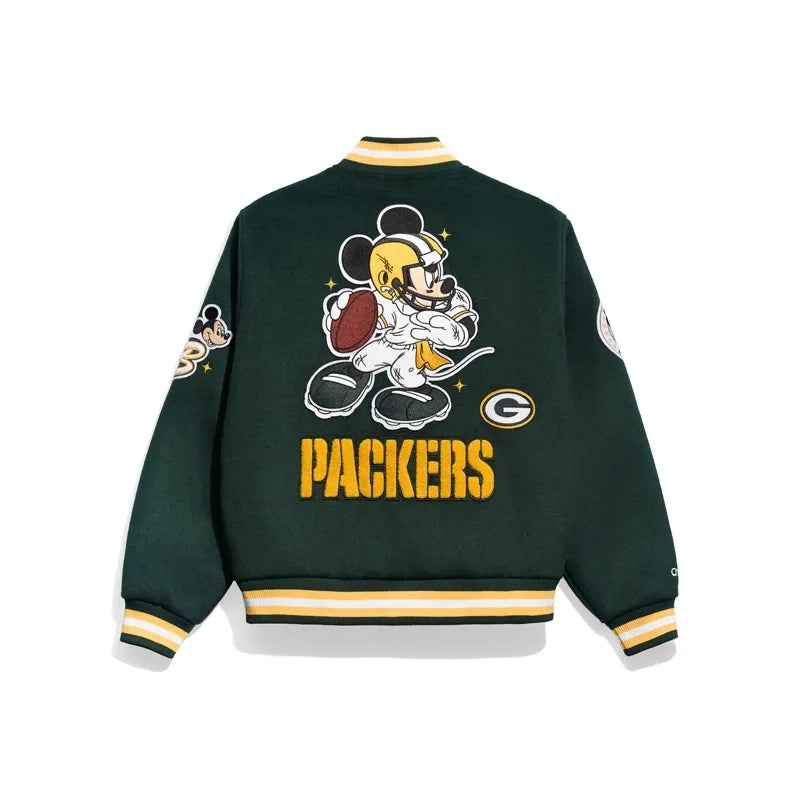 Green Bay Packers x Mickey Mouse Varsity Jacket