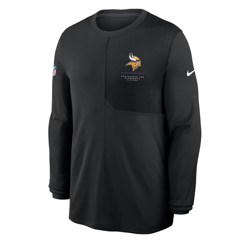 Minnesota Vikings 2026 Sideline Coach Long-Sleeve T-Shirt