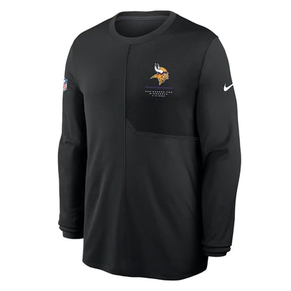 Minnesota Vikings 2026 Sideline Coach Long-Sleeve T-Shirt