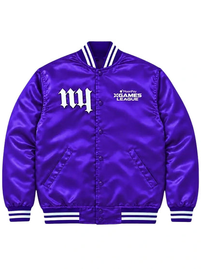 MoonPay X Games League Satin Varsity Jacket