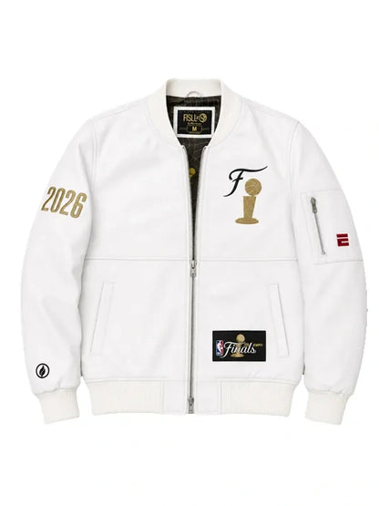 NBA Finals ESPN x New York Knicks Leather Jacket