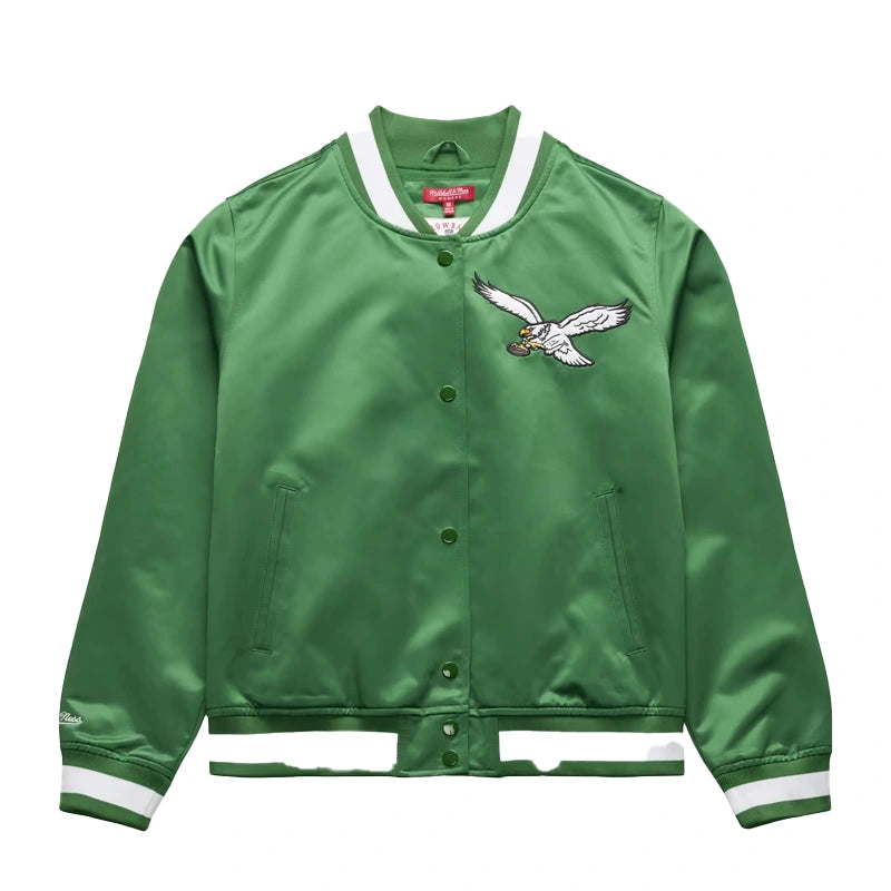 Philadelphia Eagles Kelly Green Lightweight Full-Snap Jacket
