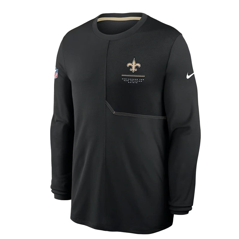 New Orleans Saints 2026 Sideline Coach Long-Sleeve T-Shirt