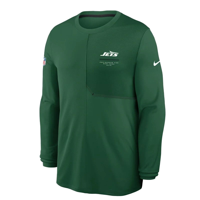 New York Jets 2026 Sideline Coach Long-Sleeve T-Shirt