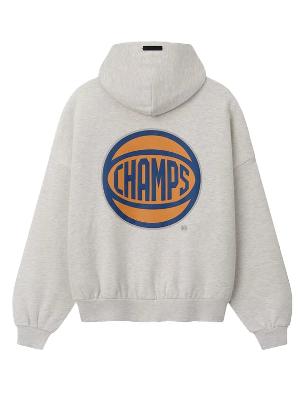 New York Knicks Fear of God Gray 2026 NBA Finals Champions 90s Hoodie