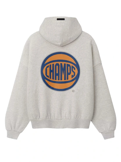 New York Knicks Fear of God Gray 2026 NBA Finals Champions 90s Hoodie