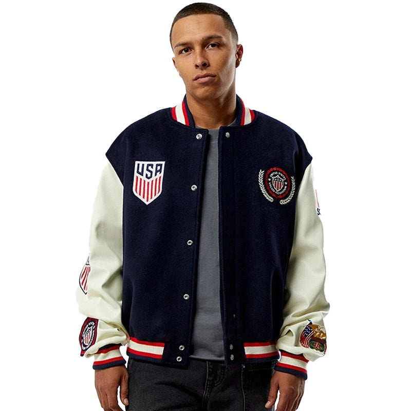 Pacsun U.S. Soccer x Jeff Hamilton Varsity Jacket