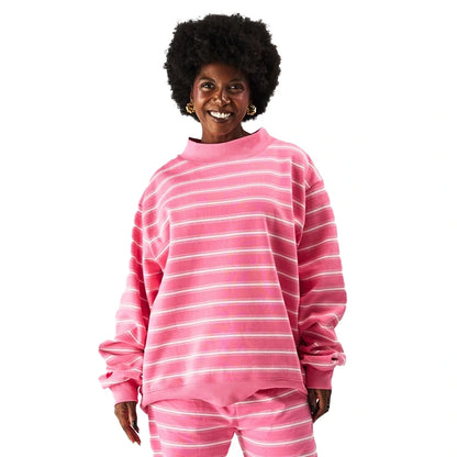 Parke x Pink Aid 2026 Striped Mockneck Sweatshirt