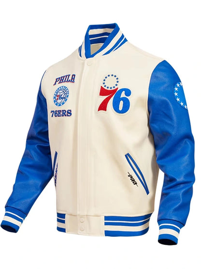 Philadelphia 76ers Retro Classic Varsity Full-Zip Jacket