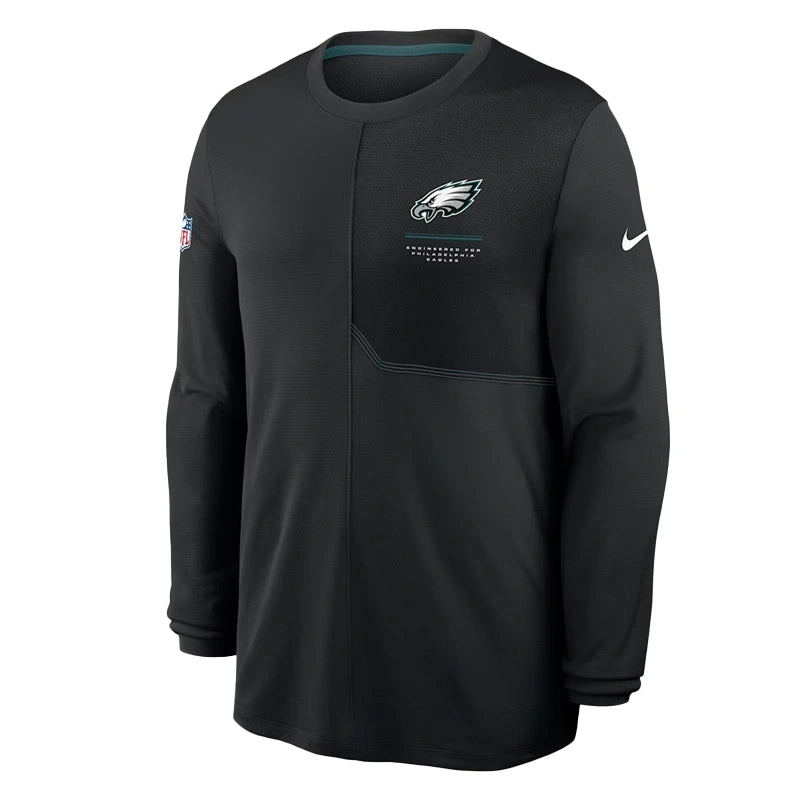 Philadelphia Eagles 2026 Sideline Coach Long-Sleeve T-Shirt