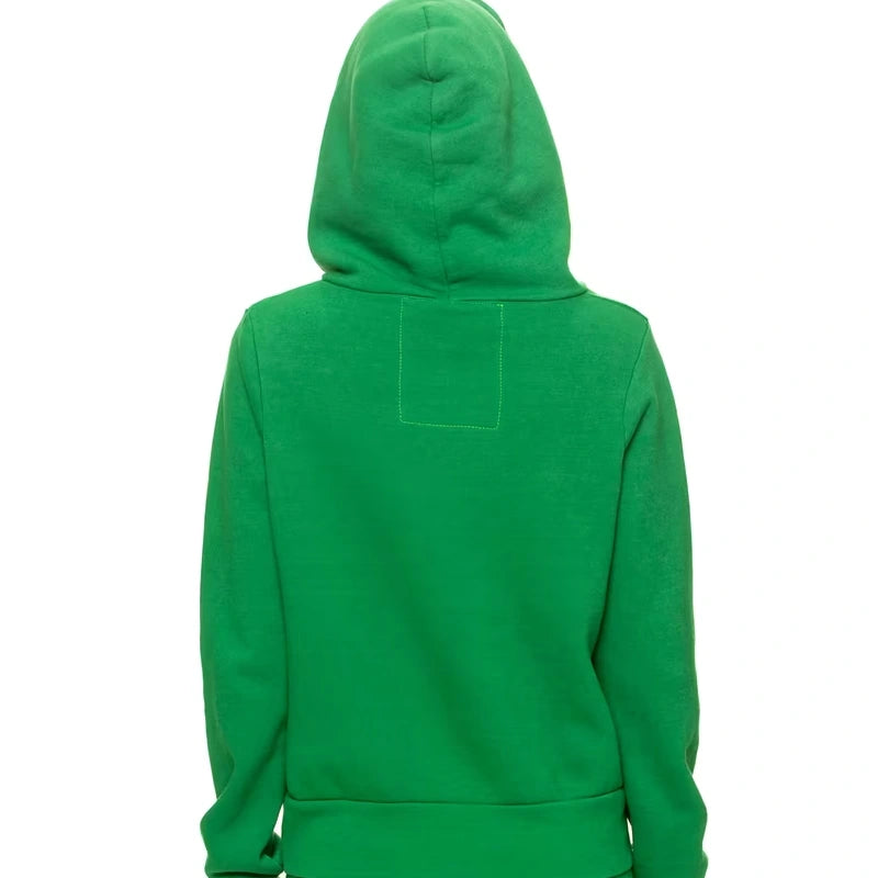Philadelphia Eagles Aviator Nation Kelly Green Tri-Blend Full-Zip Hoodie