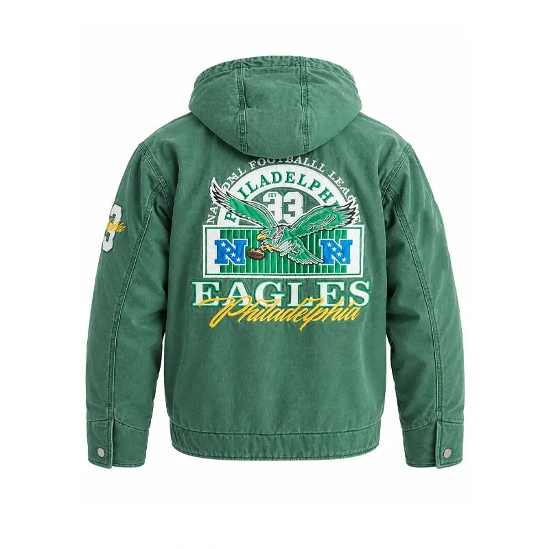 Philadelphia Eagles Hooded Bomber Jacket