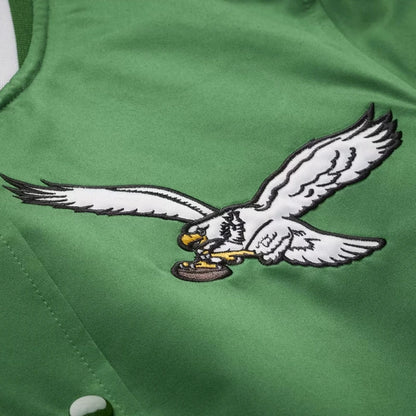 Philadelphia Eagles Kelly Green Lightweight Full-Snap Jacket