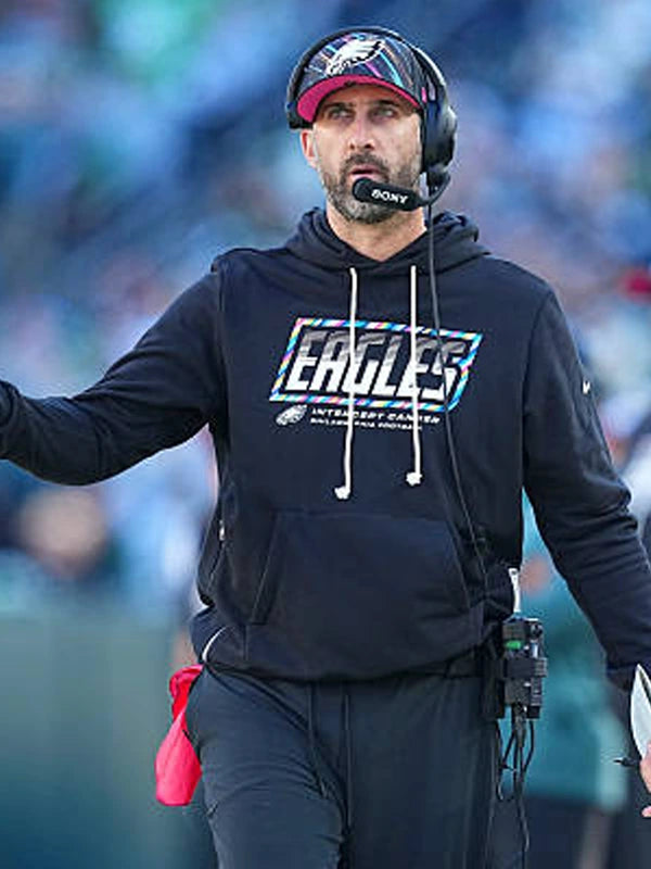 2026 Philadelphia Eagles Nick Sirianni Crucial Catch Hoodie