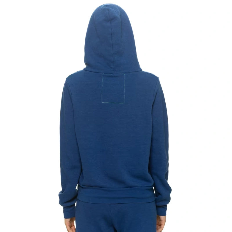 Seattle Seahawks Aviator Nation College Navy Tri-Blend Full-Zip Hoodie