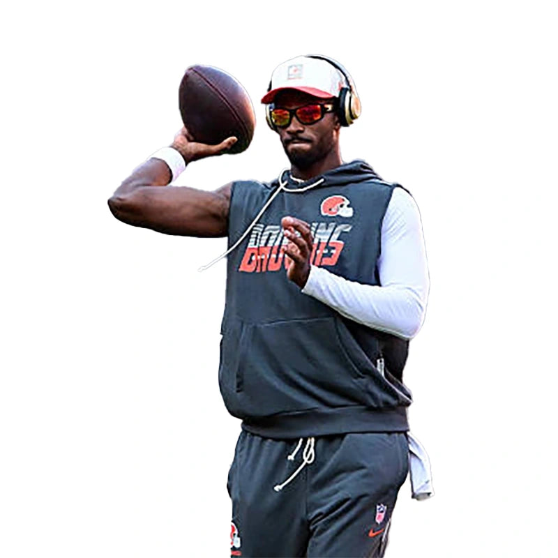 Shedeur Sanders Preseason 2026 Browns Sleeveless Hoodie