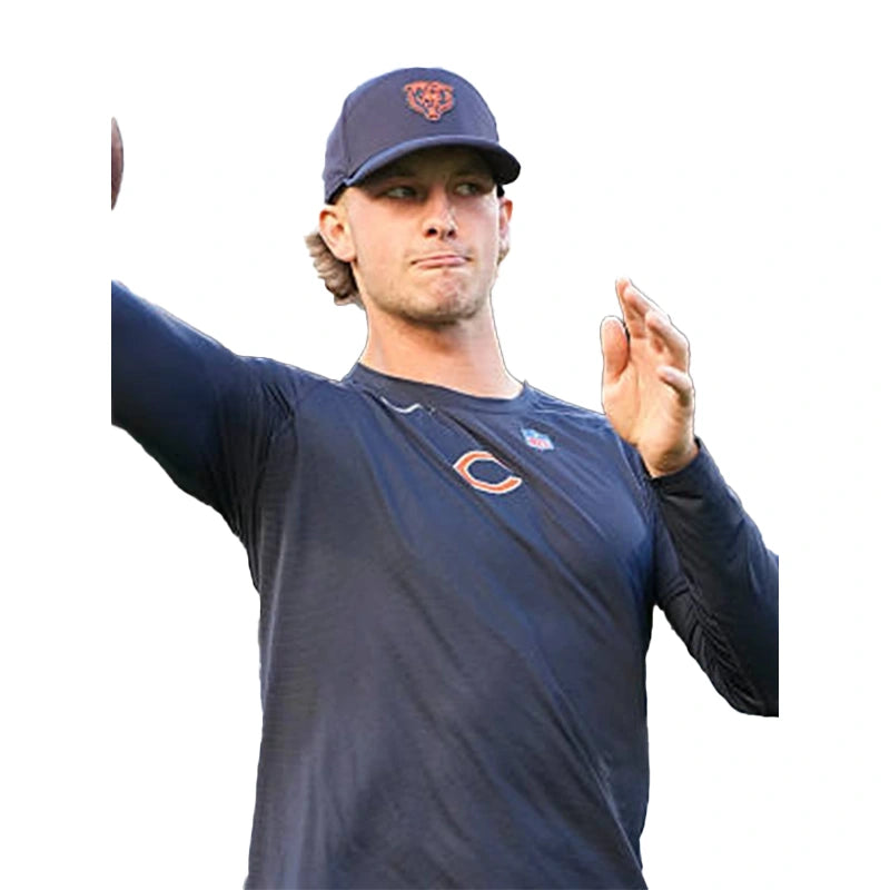 Tyson Bagent 2026 Chicago Bears Nike Long Sleeve T-Shirt