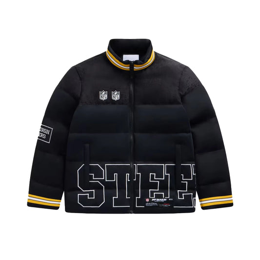 Pittsburgh Steelers Off Season x NFL Black Puffer Jacket