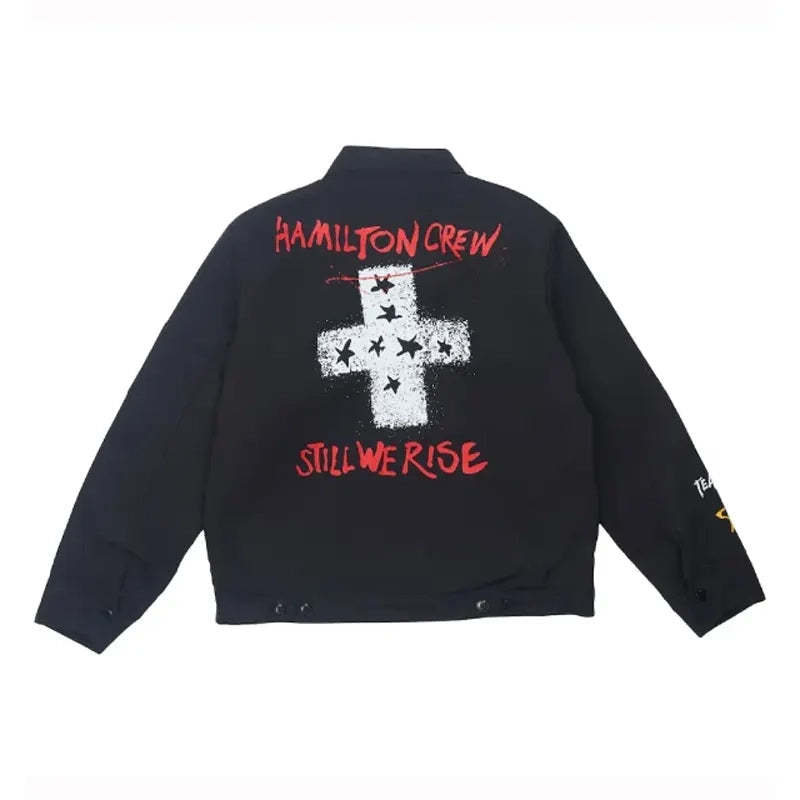 +44 Steadman Stars Zip Up Quilted Jacket