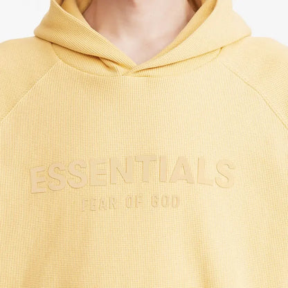 Yellow Fear Of God Essentials Hoodie