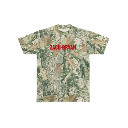 Zach Bryan With Heaven On Top Camo T-Shirt