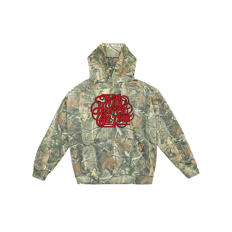 Zach Bryan With Heaven On Top Camo Tour Hoodie