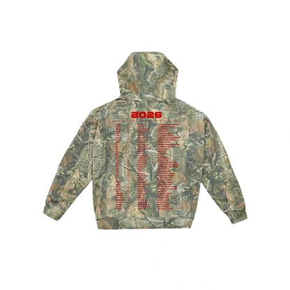 Zach Bryan With Heaven On Top Camo Tour Hoodie