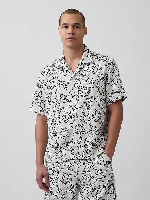 Keith Haring Textured Shirt