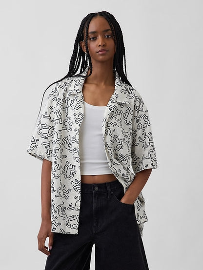 Keith Haring Textured Shirt