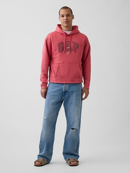 VintageSoft Oversized Americana Logo Hoodie