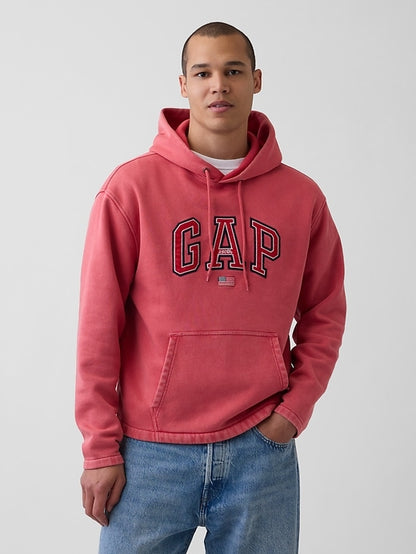 VintageSoft Oversized Americana Logo Hoodie