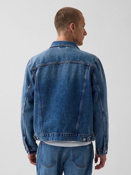 Get Blue Relaxed Icon Denim Jacket