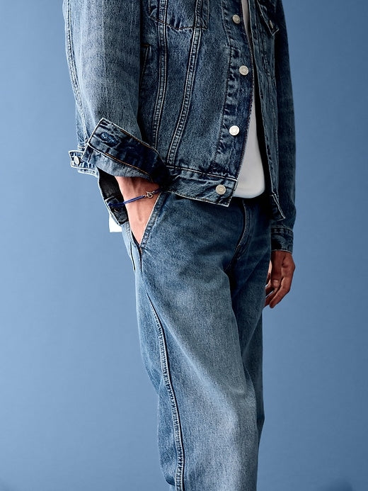 Get Blue Relaxed Icon Denim Jacket
